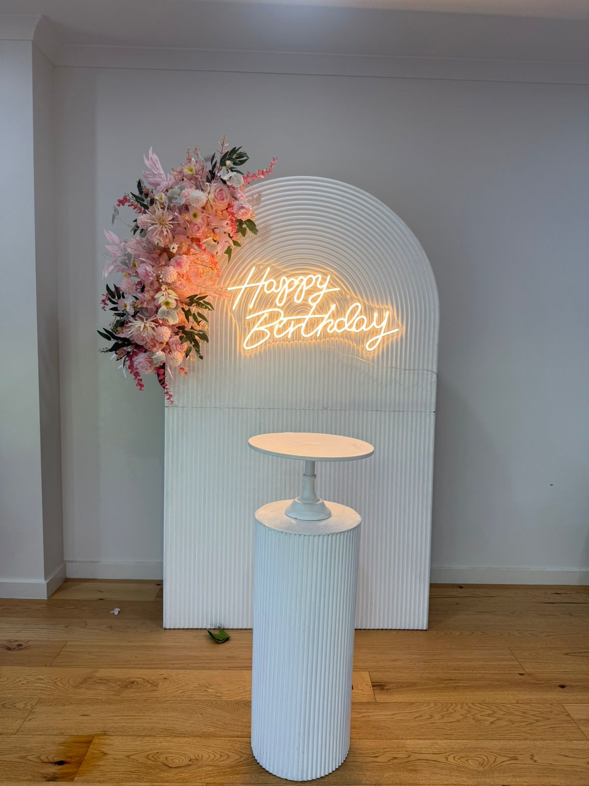 Light pink flower setup D3